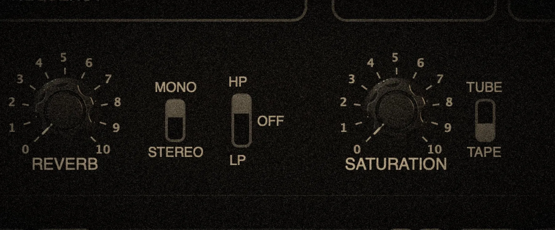Saturation et reverb, gros plan