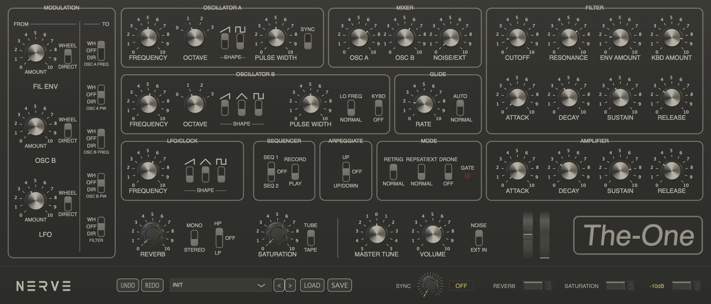 The-One VST/AU plugin interface - circuit-level Pro-One emulation